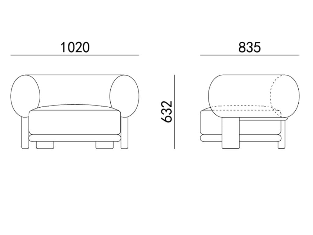 Кресло с подлокотниками HC28 maison Bol ARCH-00024126 - Вид №11