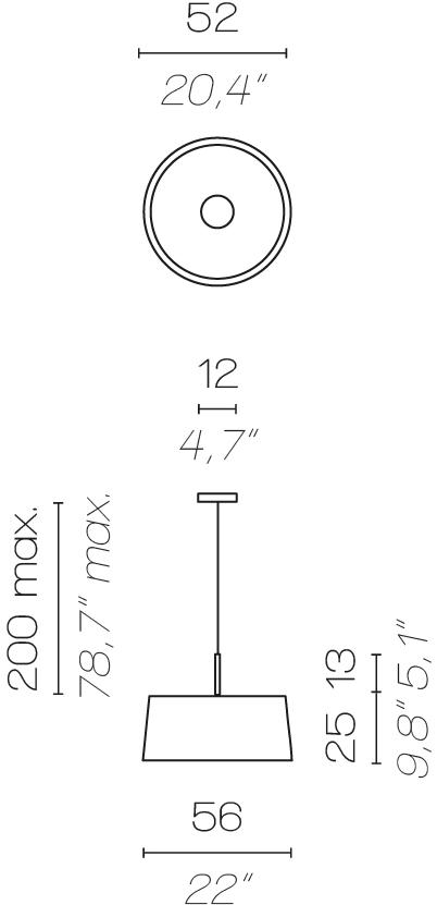 Contardi Подвесной светильник из ткани Divina sun-id-1497771 - Вид №18