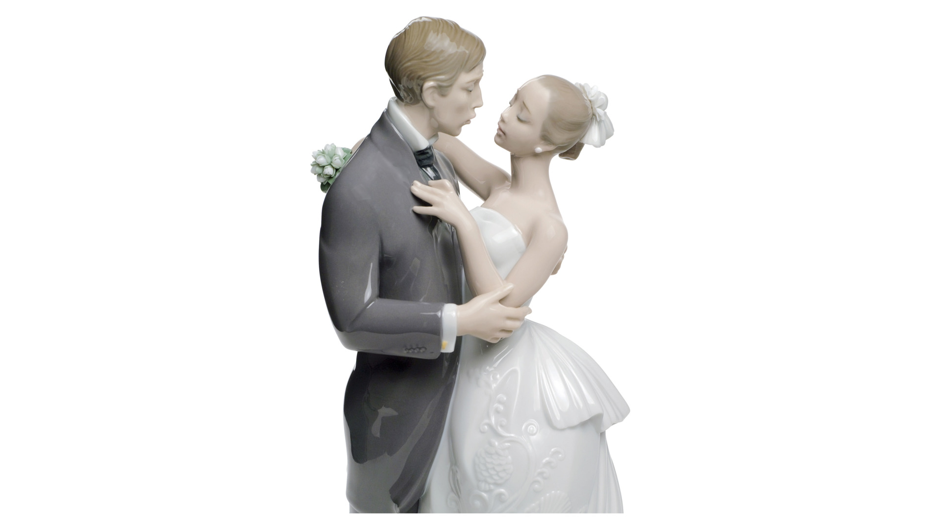 10669054 LLADRO Фигурка Lladro "Вальс молодожёнов" 30x21см Фарфор Lladró  - Вид №2