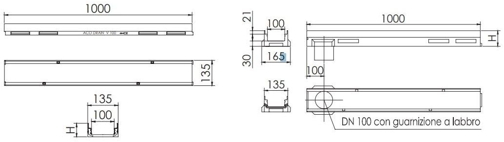 ACO PASSAVANT Дренажный канал малой толщины из полимербетона Aco drain ® multiline sun-id-1450572 - Вид №1
