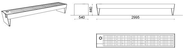 mmcité1 Скамейка с разъемом usb Blocq sun-id-1444462 - Вид №6