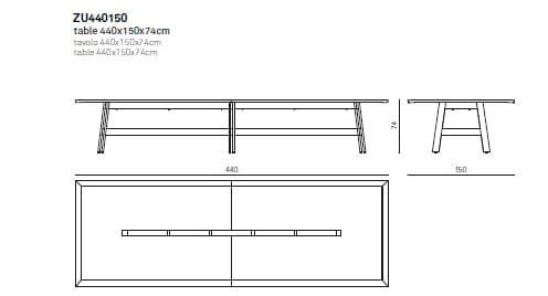 Прямоугольный стол из массива дерева True Design ZUEL ARCH-00090758 - Вид №4