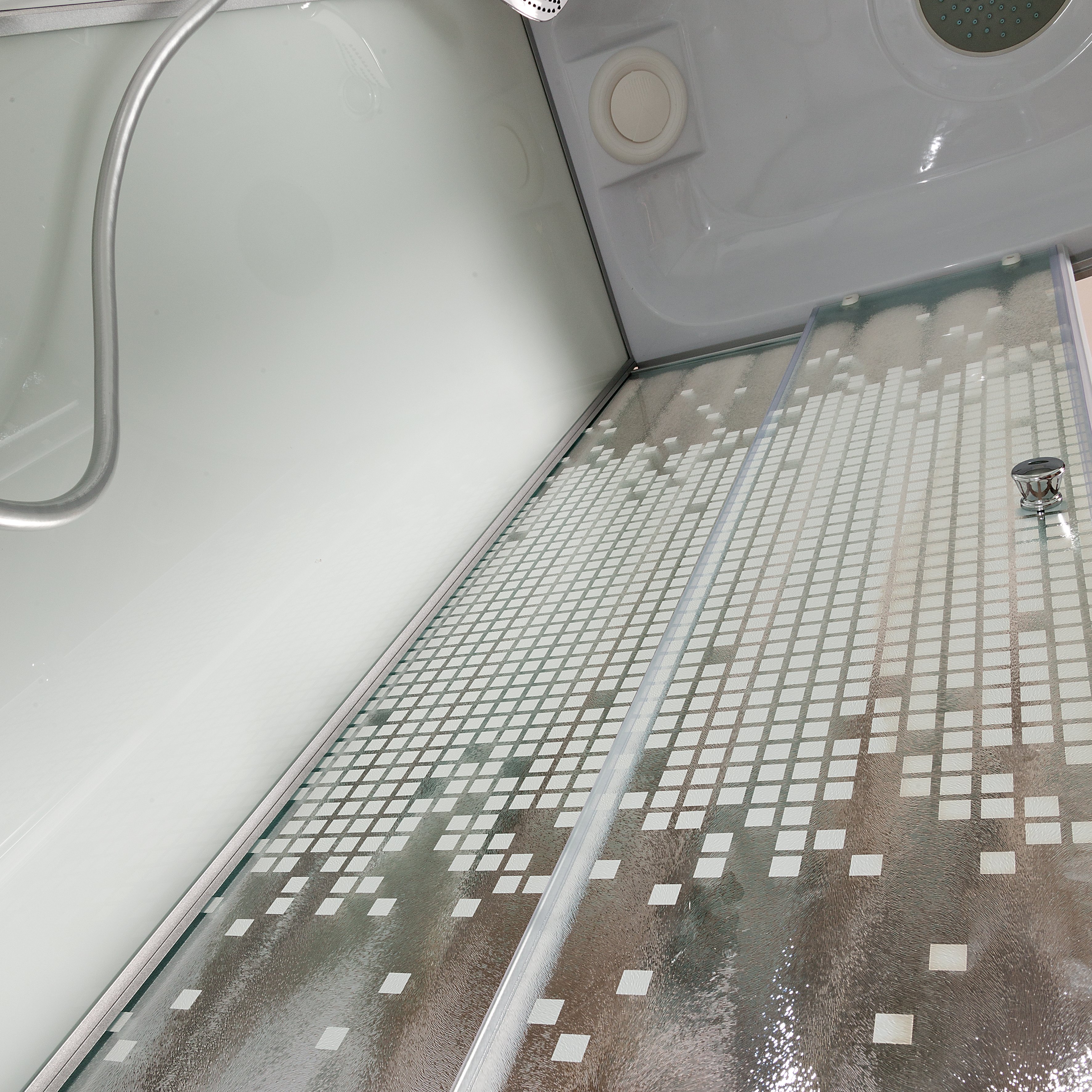 BМ1590 N LED с гм. BLACK Душевая кабина DETO Серия ВМ L 902 R N с гидромассажем - Вид №11