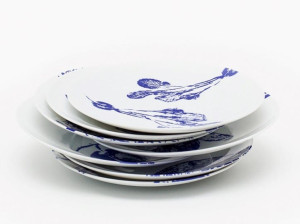 Фарфоровая десертная тарелка