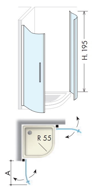Art. 85A Serie IBIS Душевая кабина Box Docce 2B Box Docce 2.B 36738 - Вид №1