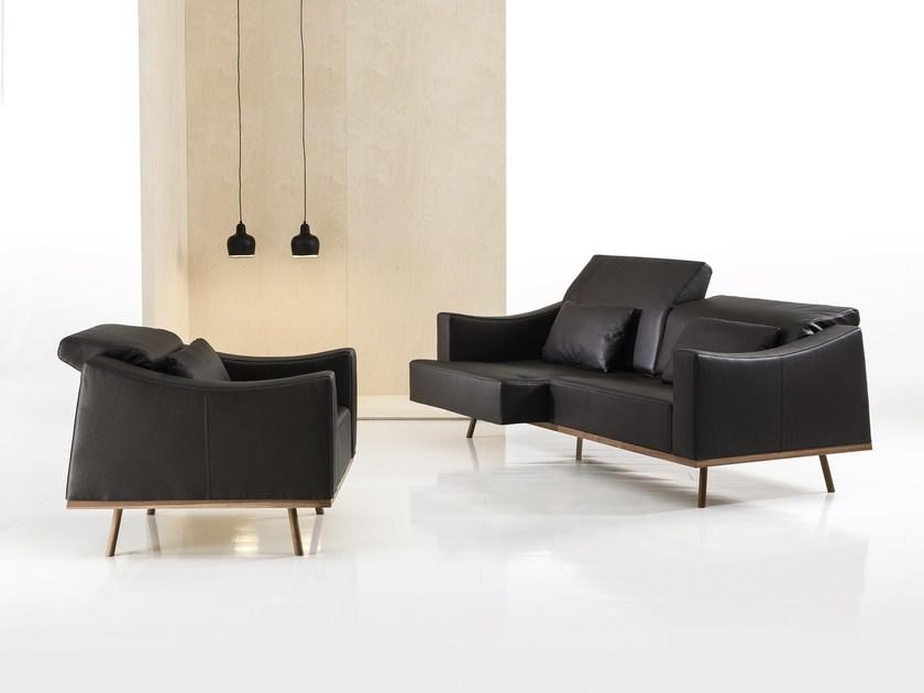 brühl Кожаное кресло с подлокотниками Deep space sun-id-1386562 - Вид №4