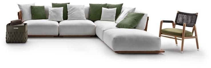 Flexform Модульный уличный диван со съемным чехлом из ткани sun-id-1468634 - Вид №3