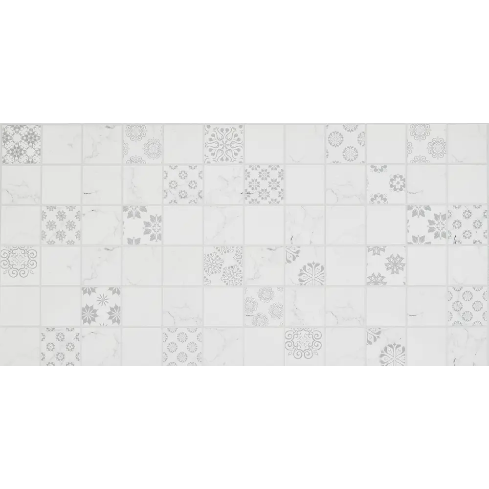 Santreyd Панель ПВХ Бьянка - серый мрамор для стильной кухни 960x480 мм 86273183 STLM-0067496 - Вид №1