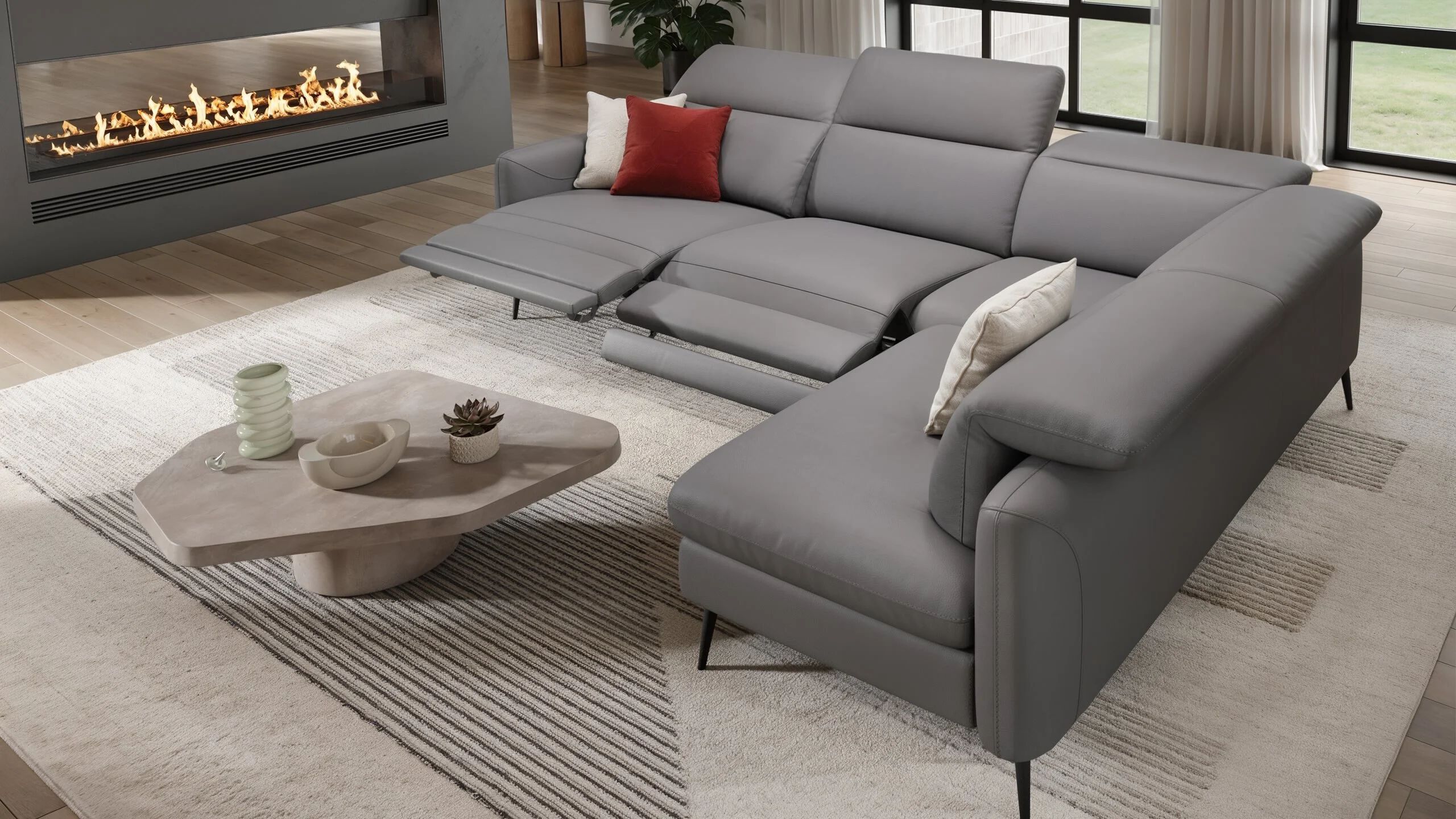 Кожаный угловой диван Sofanella Мессина ARCH-00138543 - Вид №14