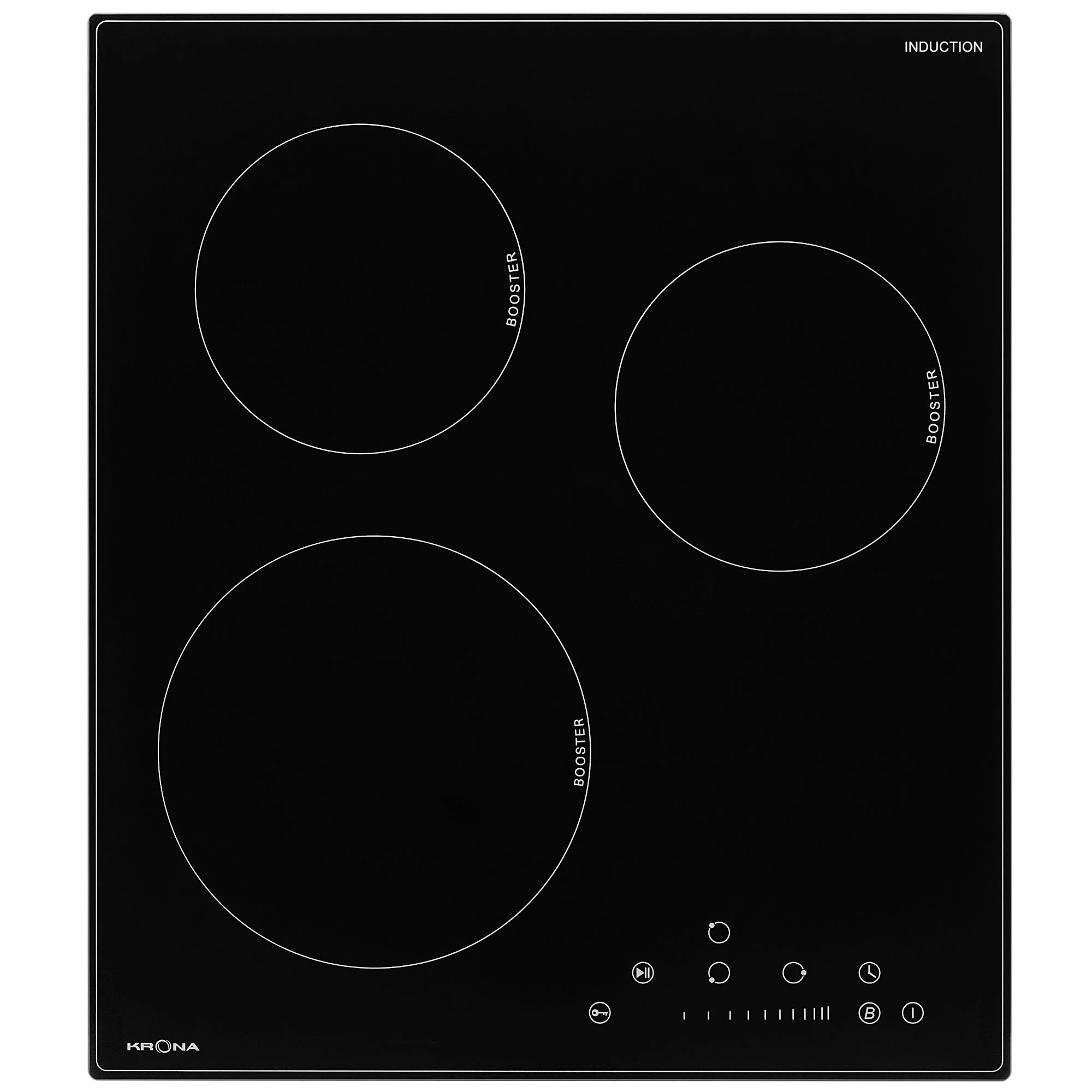 5456398 Индукционная варочная поверхность KRONA FORTE 45 BL KRONA1 STDN-0021171