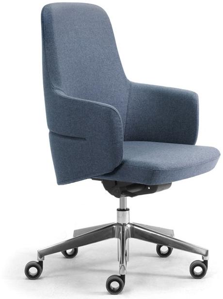 Leyform Регулируемое по высоте кресло для руководителя из шерсти с подлокотниками Opera 2920 - Вид №2