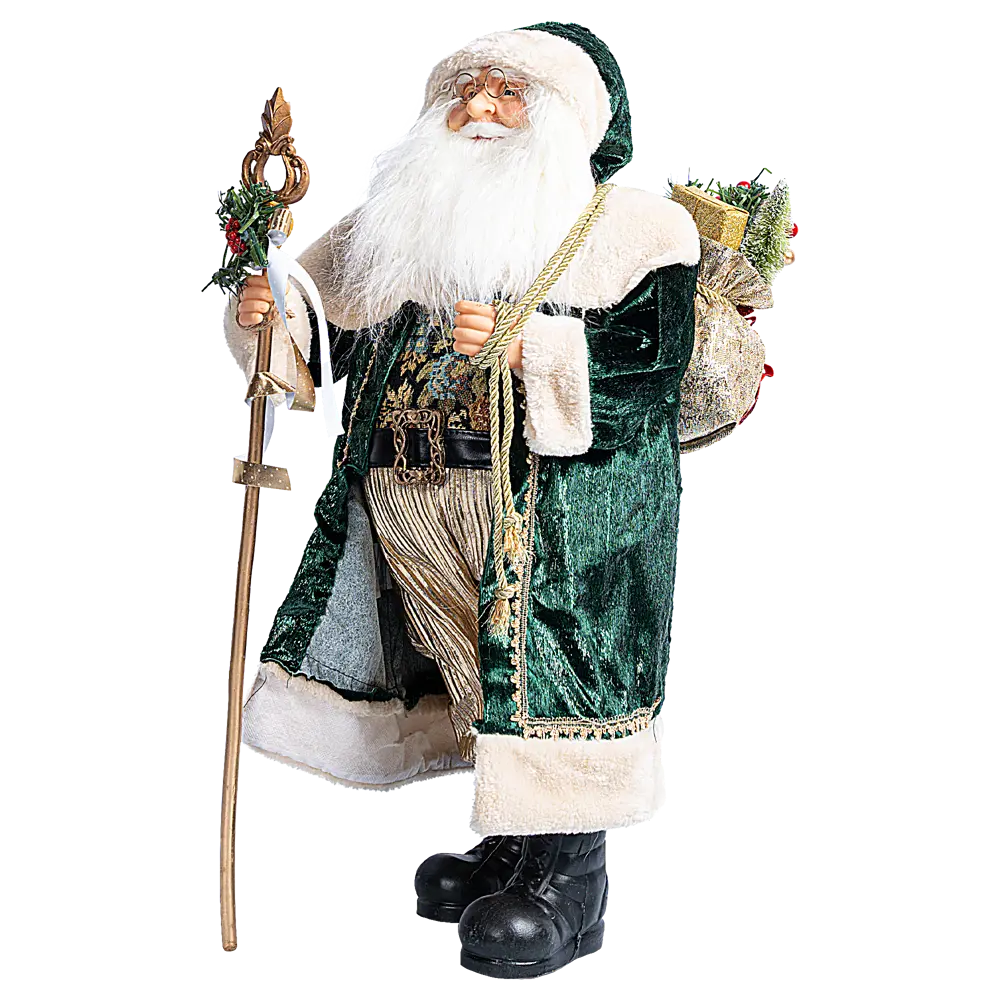 89368039 Декоративная фигура Санта с посохом 22x36 см STLM-1419050 Santreyd Christmas - Вид №1