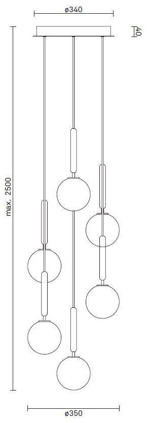 Nuura Подвесной светильник с прямым светом из дутого стекла Miira 03060223 - Вид №1