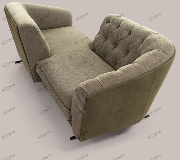 Borzalino Стеганый модульный диван из ткани New kap sun-id-1467134