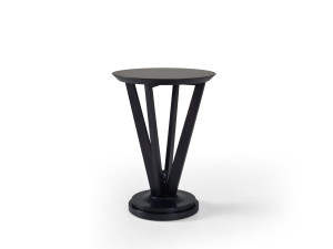 Круглый деревянный журнальный столик