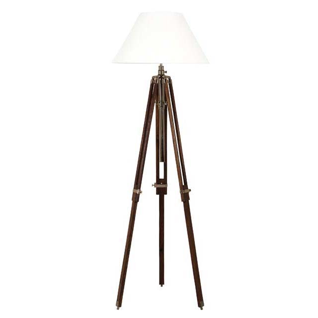 Напольная лампа Telescope от Eichholtz Коричневый/Белый 100586 EICHHOLTZ  059997 Коричневый  - Вид №1