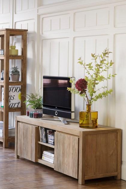 Kok Maison Низкая тумба под телевизор из тика Drift M111t - Вид №1