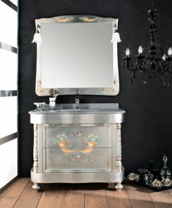 8031 Tifernoit Декорированная сусальным серебром композиция для ванной комнаты Bagno