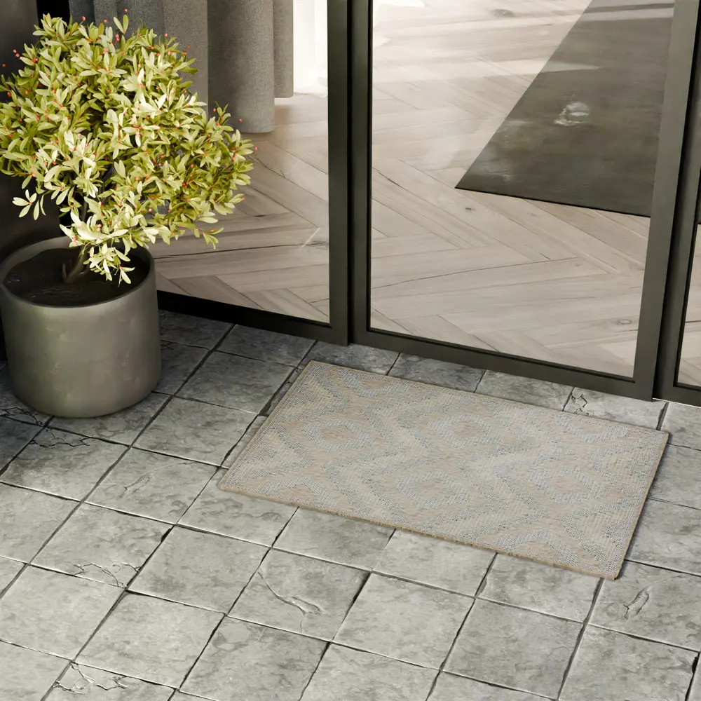 Циновка Дели 50x80 см полипропилен 81414_50512 цвет бежевый ROYALTAFT STLM-2052831