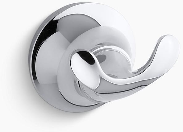 KOHLER Двойной крючок Forté Sculpted для халатов K-11375-CP 