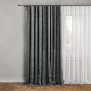 Штора на ленте Lusi 200x280 см цвет серый 89376205 STLM-2136236