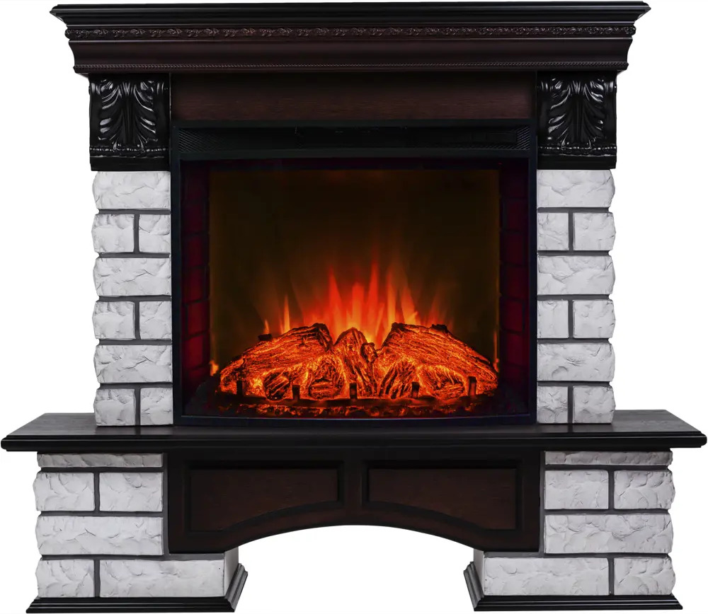 REALFLAME Каминокомплект Country Lux Rock Plus EV - уют кантри с современными функциями 18832008