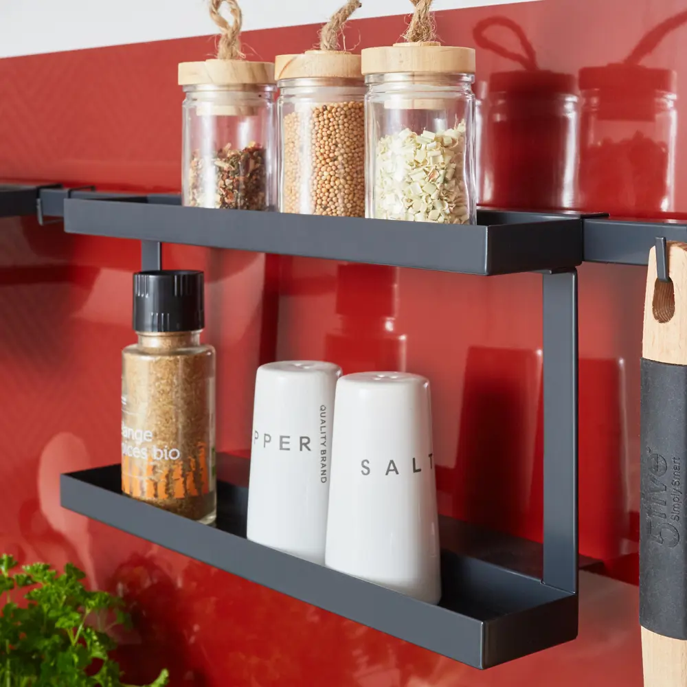 Delinia ID — Двухъярусная полка для специй на рейлинг 80135880 STLM-0013783 - Вид №6