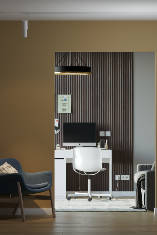 Стеновая 3D панель из реек  AP122504.94 HANNAHHOLZ  - Вид №2