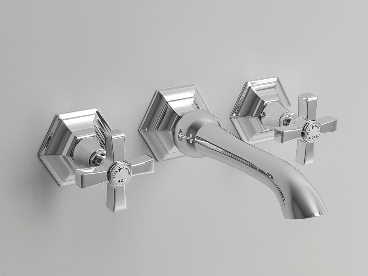 Настенный смеситель для раковины с 3 отверстиями Park Avenue Crowe ARCH-00039785