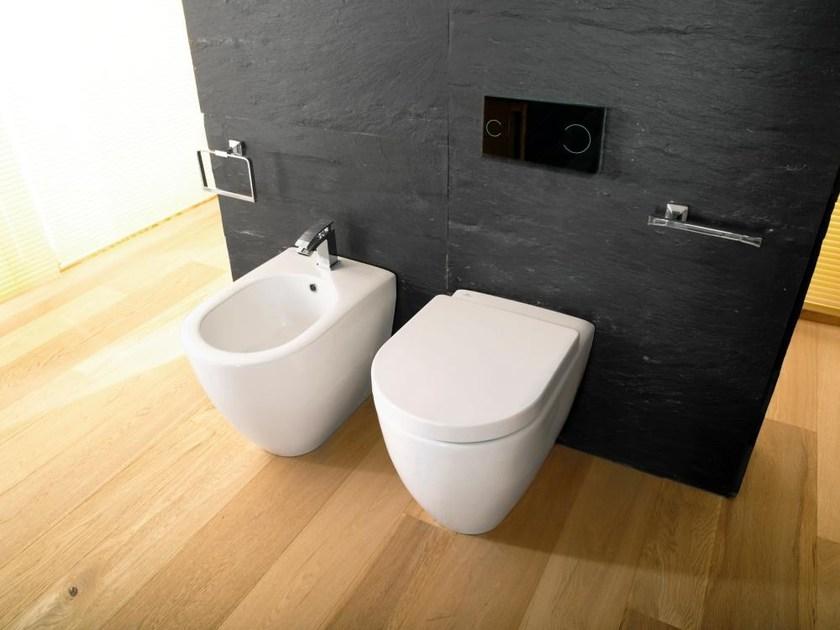 Приставной унитаз напольный Белый Noken Arquitect Испания sun-id-1484525 - Вид №1