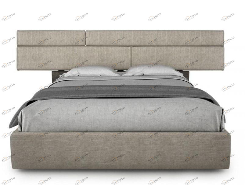 Huppé Двуспальная кровать из ткани с мягким изголовьем Plank 9149/53/60/80 - u HUPPE