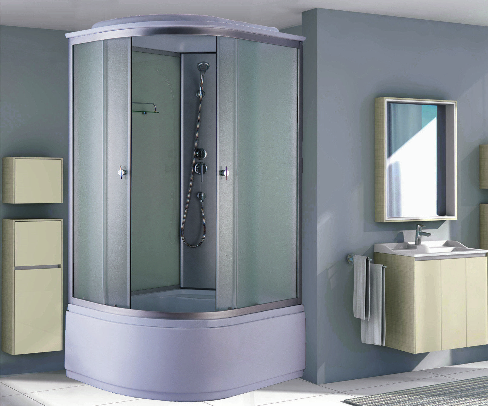 Душевая кабина NG- 2310-14R (1200х800х2150) высокий поддон(45см) стекло МАТОВОЕ Niagara Classic 23101424R