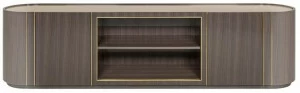 FRATO Низкая деревянная тумба под ТВ с распашными дверцами  Ffu370005aaa