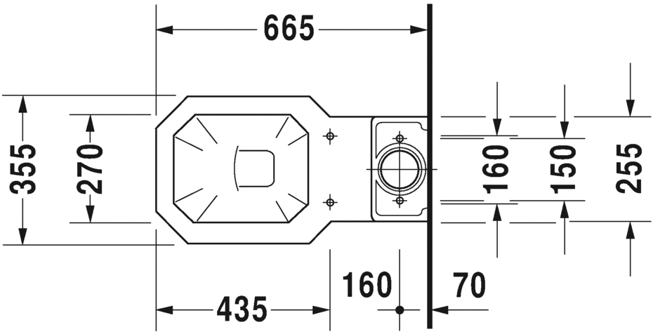 0227090000 Компакт унитаз с бачком Белый Duravit 1930 Series Германия - Вид №1
