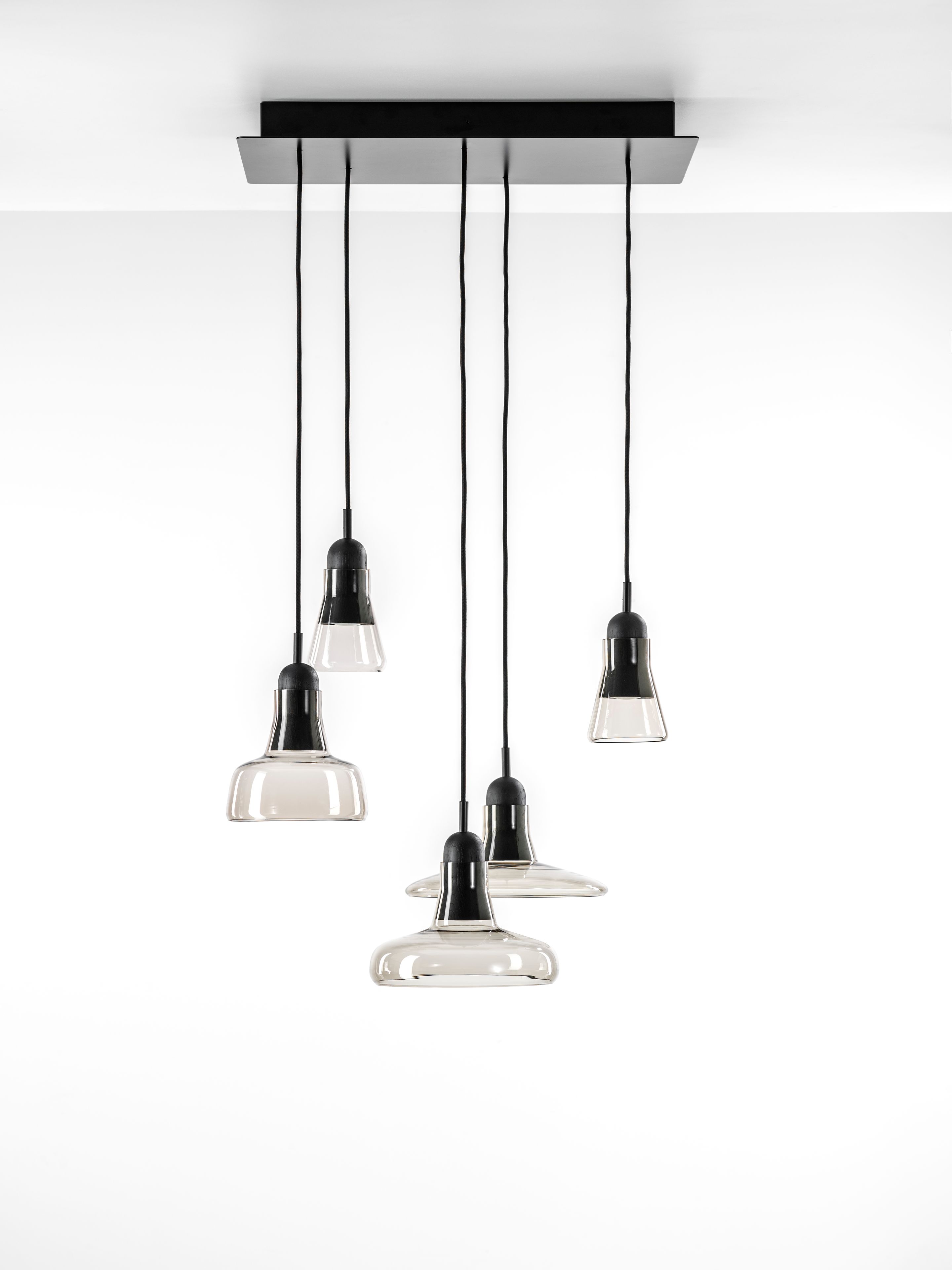 Подвесной светильник из дутого стекла с регулируемой яркостью BROKIS Тени ARCH-00150384 - Вид №60