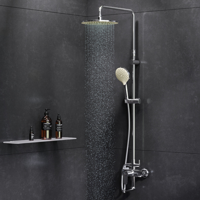 F0780964 душ.системанабор:см-ль д/ванны/душаверхний душ d250 мм ручной душ 120 мм 3 функции AM.PM Like