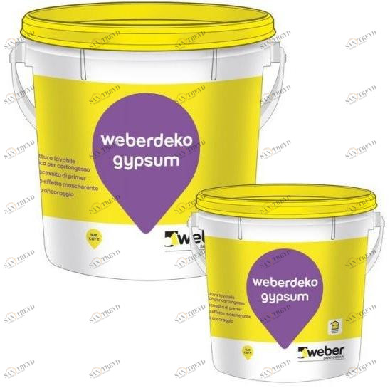 Saint-Gobain Weber Смываемая краска на водной основе для гипсокартона Weberdeko sun-id-1450000