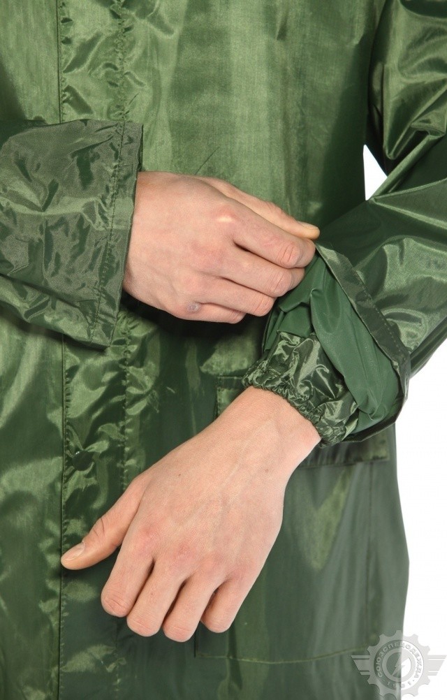 5041817 Плащ Альбатрос влагозащитный ЛАЙТ М зеленый  Непромокаемая спецодежда  размер XXXL  - Вид №7