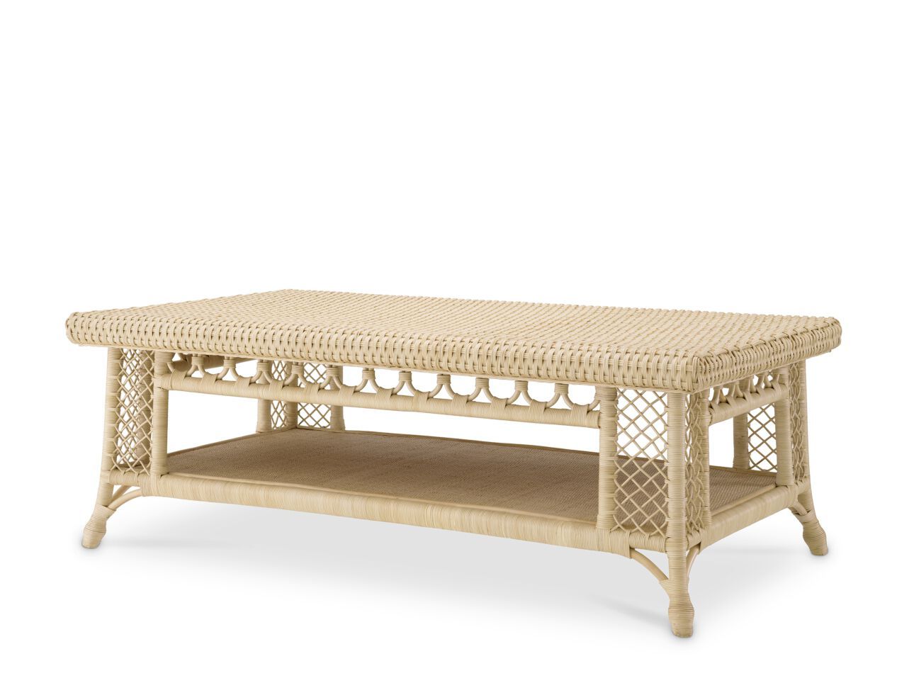 Прямоугольный журнальный столик из ротанга Eichholtz SABA RECTANGULAR ARCH-00074335