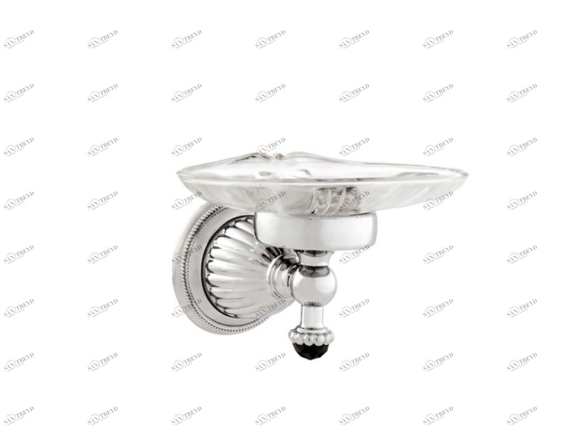 033278.N00.50 Подставка для мыльницы с черным кристаллом сваровски Яркий хром Mestre Artica