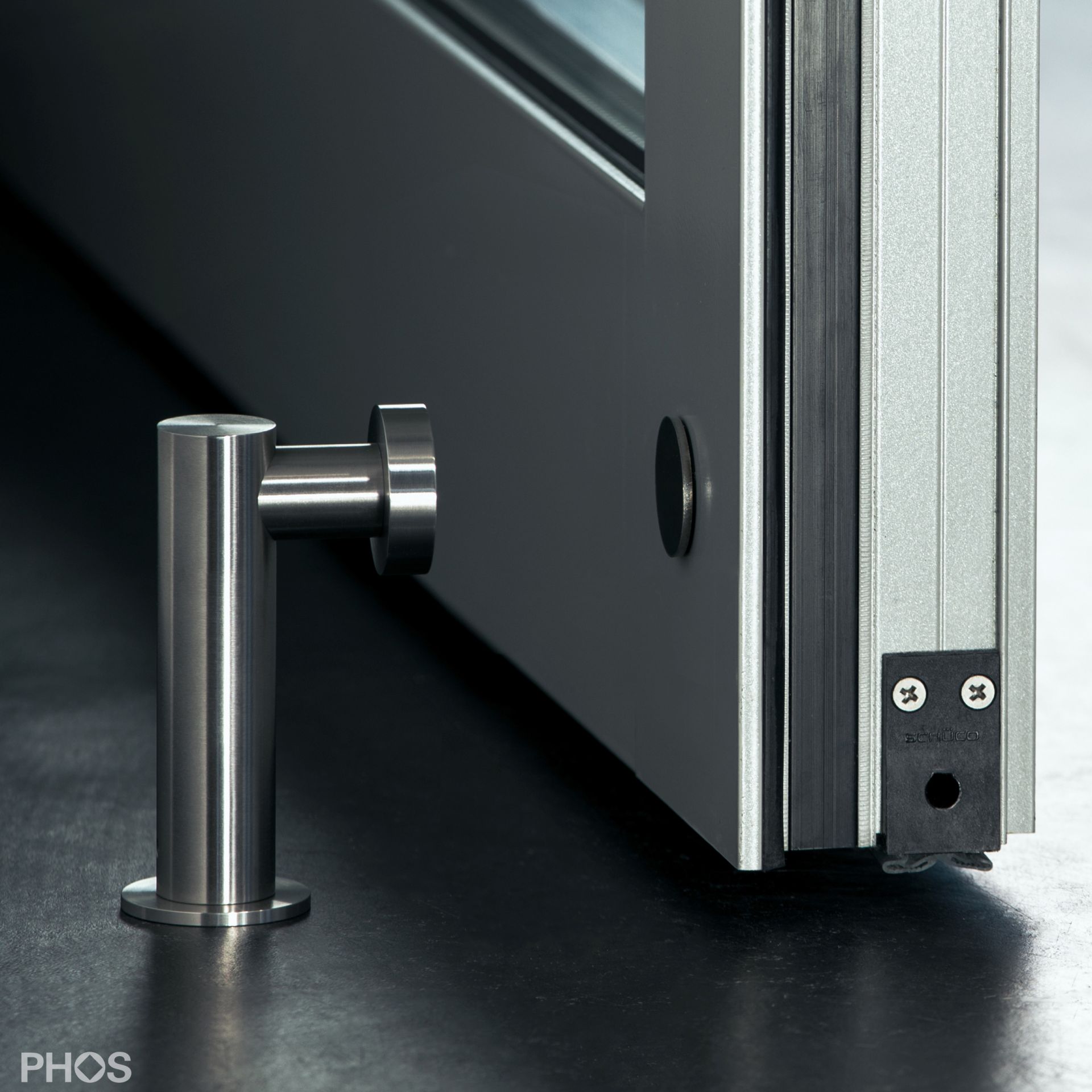 TFM25-100 Дверной стопорный магнит, большой. PHOS 