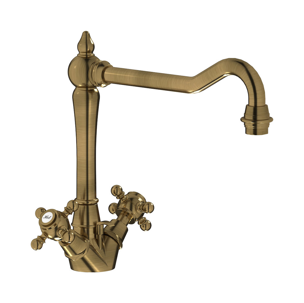 Смеситель для кухни с 2 ручками WE ARE IB hr371bb Antique Bronze Kitchen