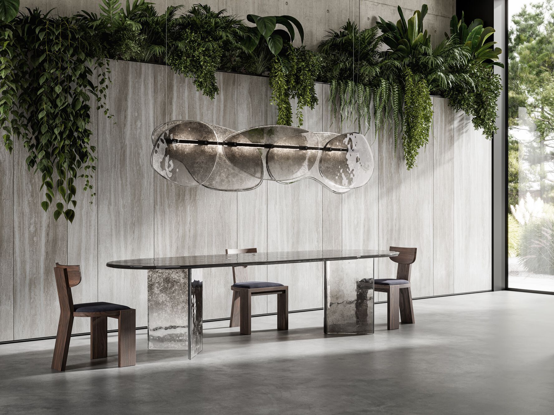 Стеклянный овальный обеденный стол ARTE VENEZIANA Melt ARCH-00094681 - Вид №3