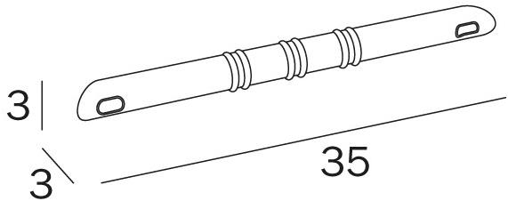 INDA® Подставка для ног для душа Hotellerie A04610 - Вид №1