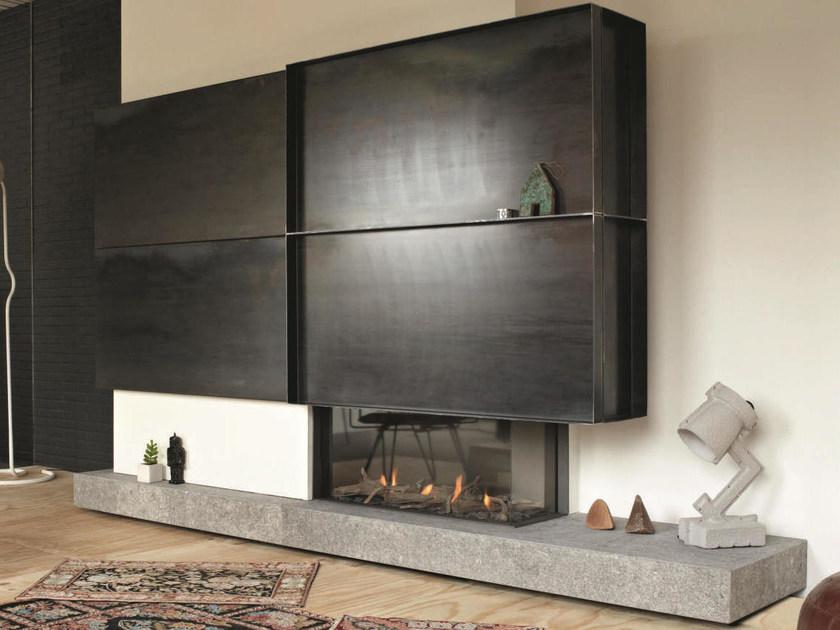 Stûv Угловой газовый камин с панорамным остеклением Tulp sun-id-1367174 - Вид №1