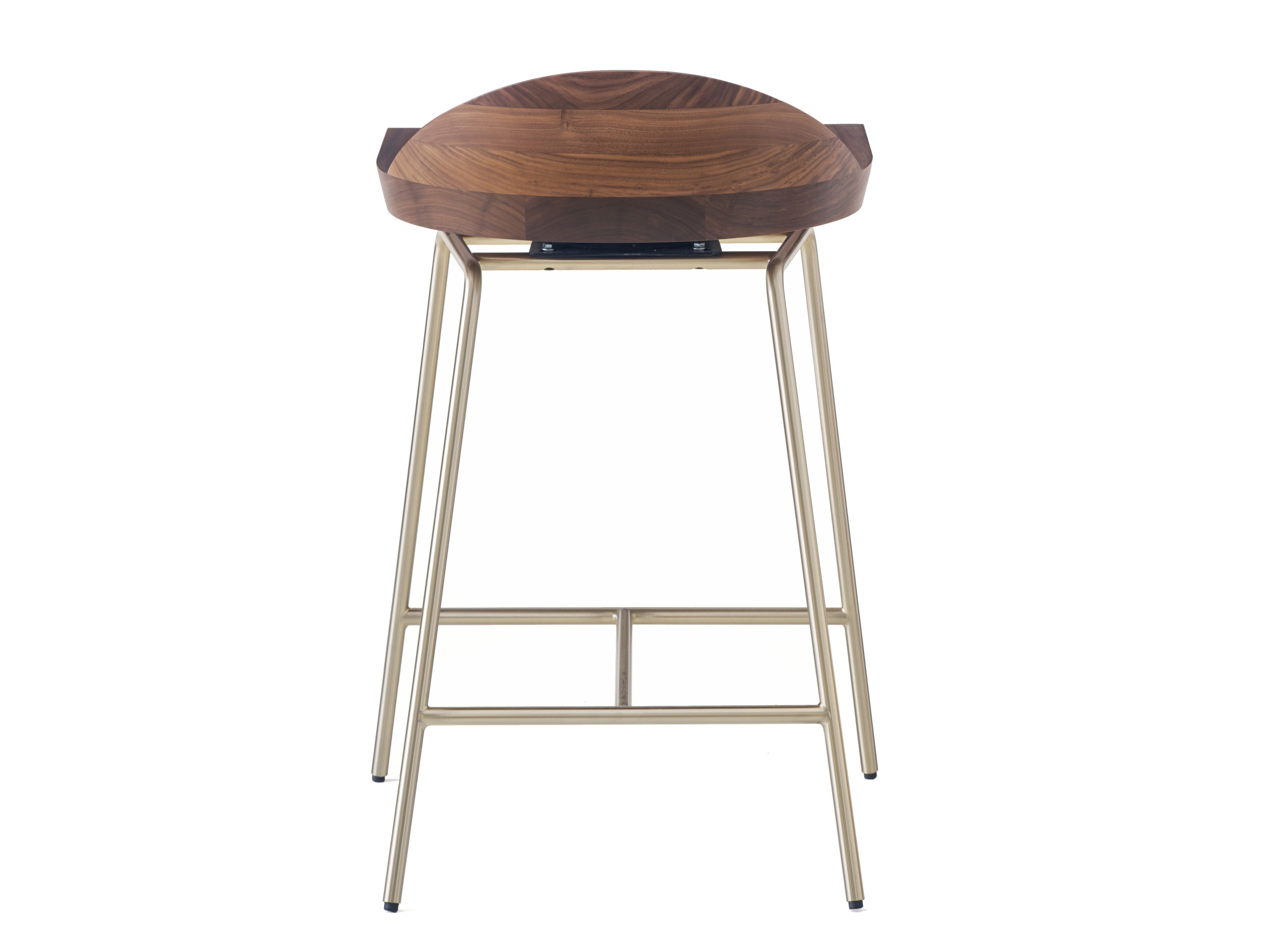 Стальной и деревянный стул со спинкой BassamFellows Шпиндель ARCH-00126946 - Вид №4