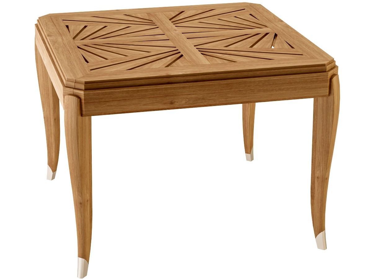 Квадратный стол из тикового дерева ASTELLO Jonquille ARCH-00058714