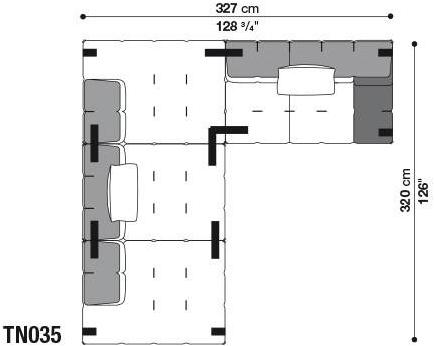 B&B Italia Модульный угловой диван из ткани Tufty-too sun-id-1506777 - Вид №19