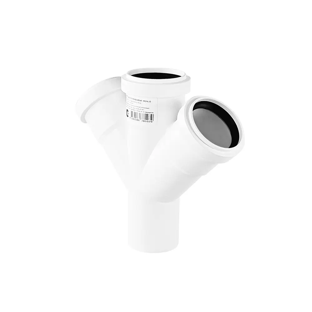 Крестовина одноплоскостная малошумная MONLID D50x50x50/45° мм полипропилен 89442427 STLM-2056473  - Вид №2