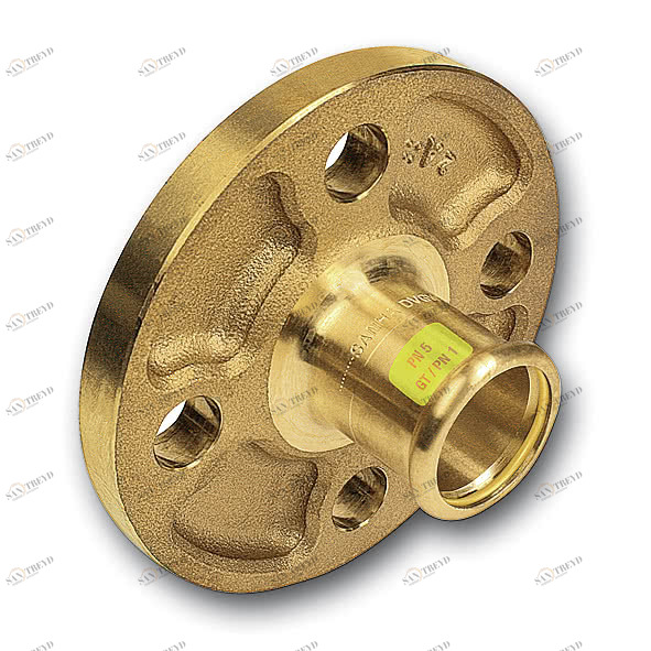 110RGPF28 SANHA 10-RG-PF пресс-фитинг газ, бронза, фланец, ВПр DN 25 / 28mm мм 